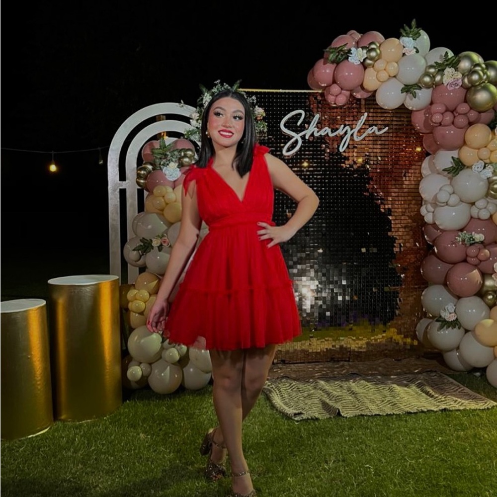 Puffy Red Dress